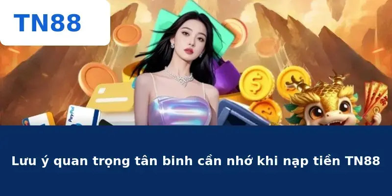 Lưu ý quan trọng tân binh cần nhớ khi nạp tiền TN88